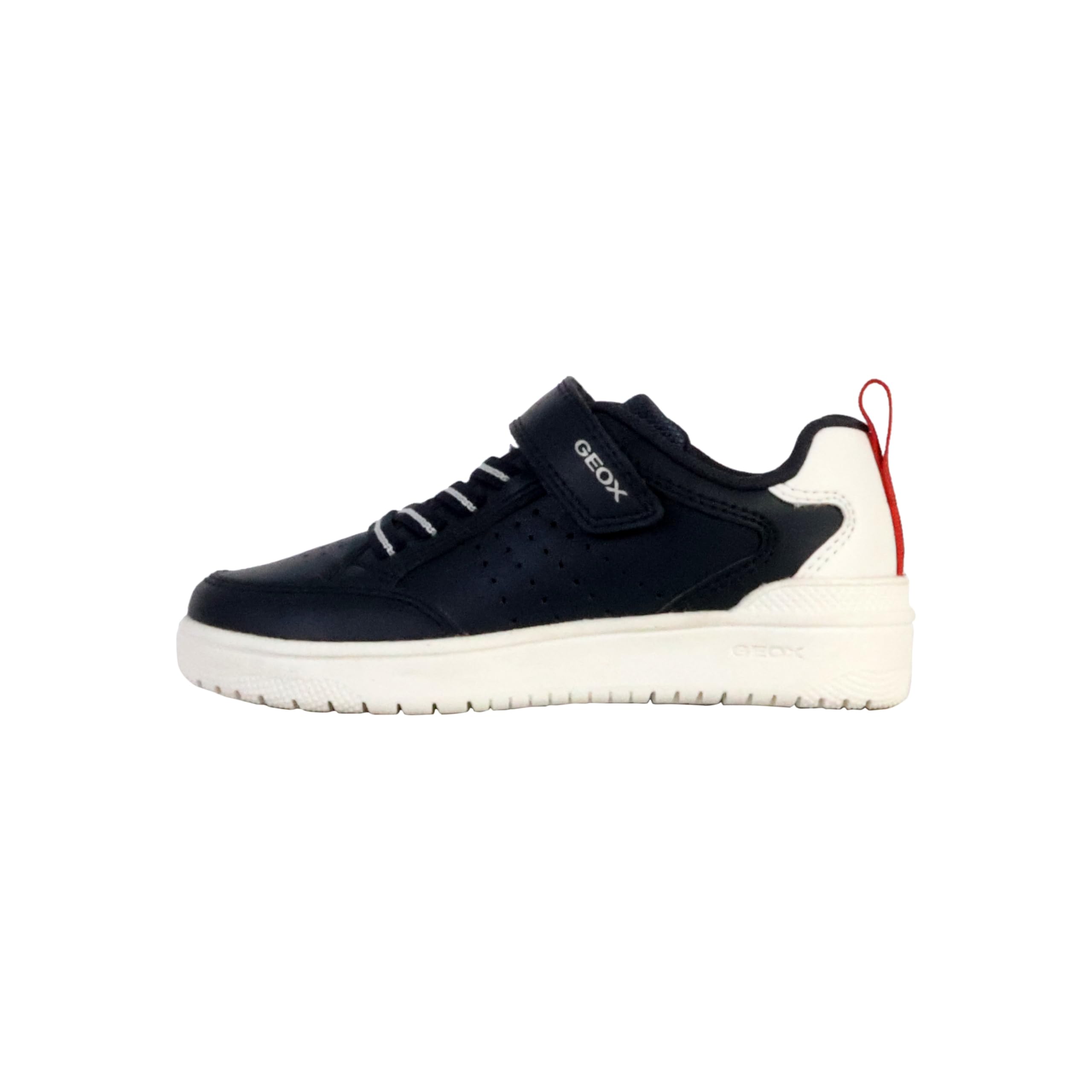 Geox J WASHIBA BOY A Sneaker, Navy/White, 1 UK
