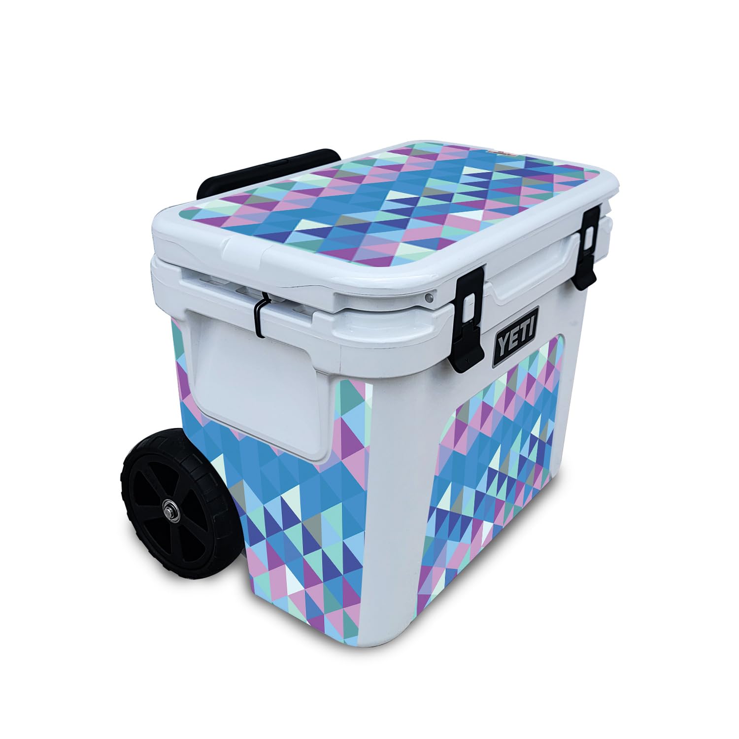 Skin Compatible with Yeti Roadie 32 Wheeled Cooler - Purple Kaleidoscope - Premium 3M Vinyl Protective Wrap Decal Cover - Easy to Apply | Crafted in The USA by MightySkins