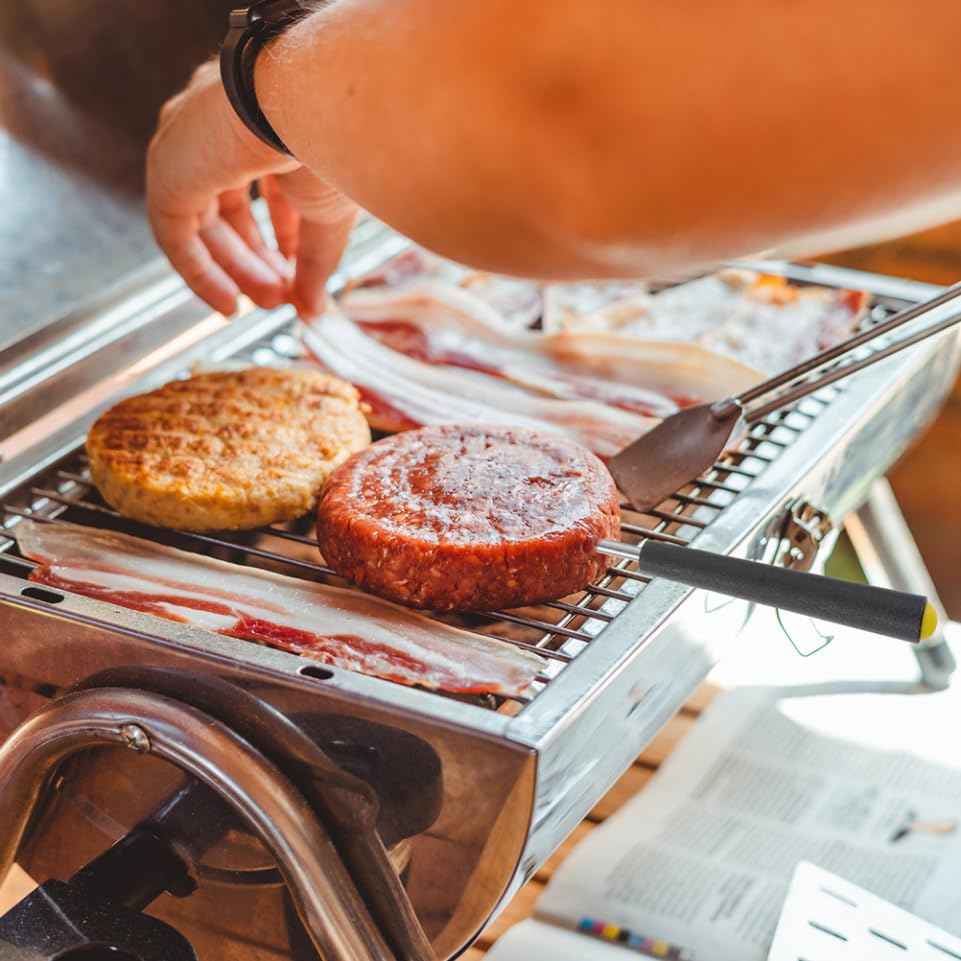 BESTOYARD 12pezzi Bastoncino Telescopico per Braciere Forchetta da Campeggio Estensibile per Arrostire Barbecue Falò Hot Dog Acciaio Inox Manico Ergonomico