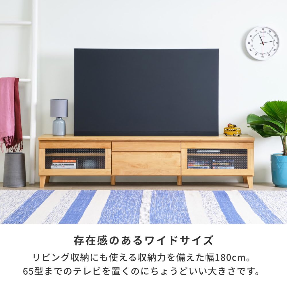 Amazon｜ISSEIKI フロック4 テレビボード 180 (ナチュラル) 【完成品