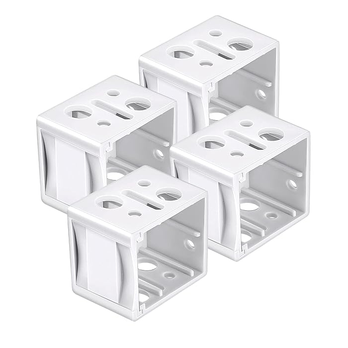 Buy Blind Brackets 1 Inch White Plastic Profile Box Mounting