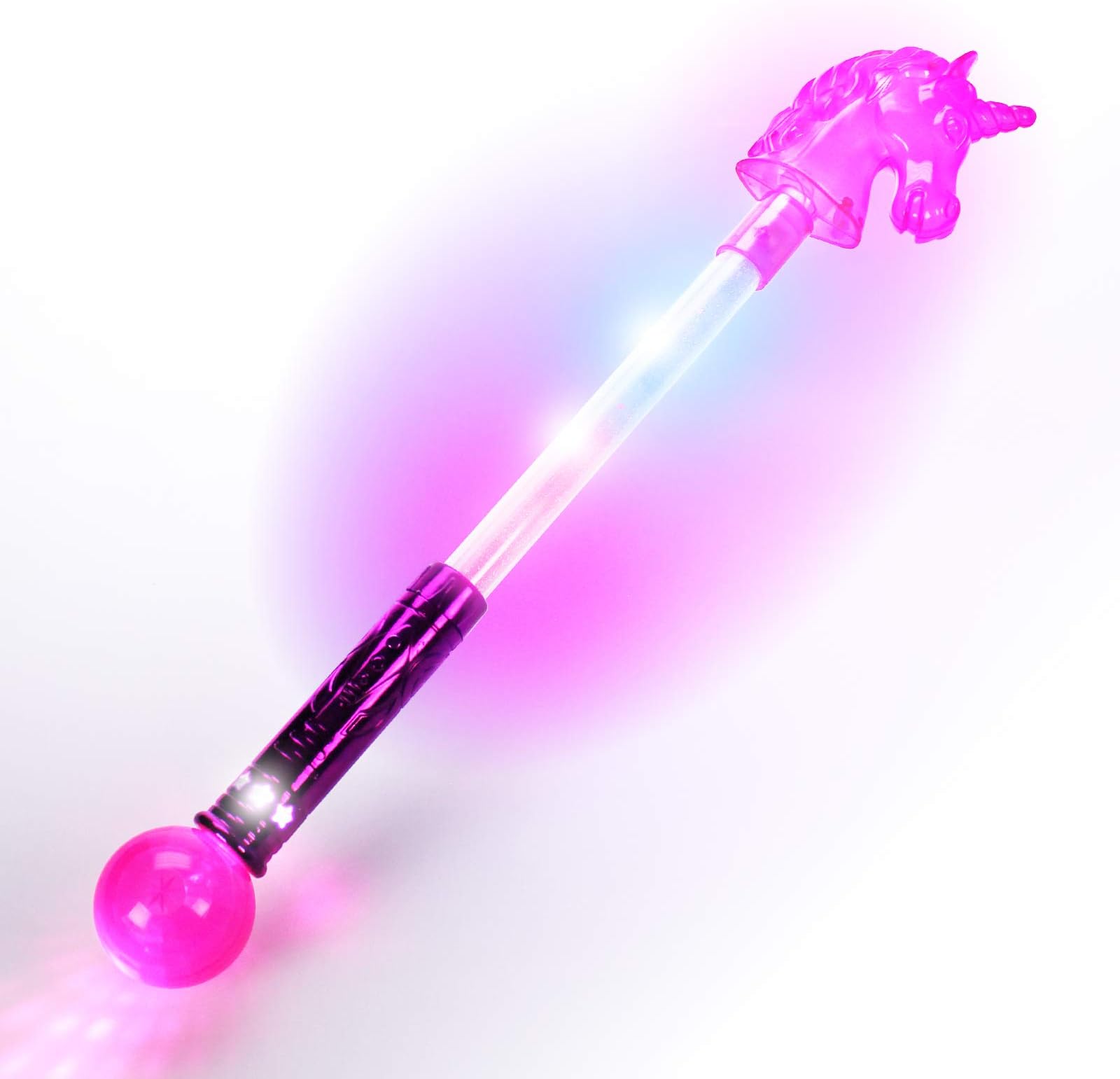 The Glow Company Light Up Flashing 20" Unicorn Wand Sword (1 Pack)