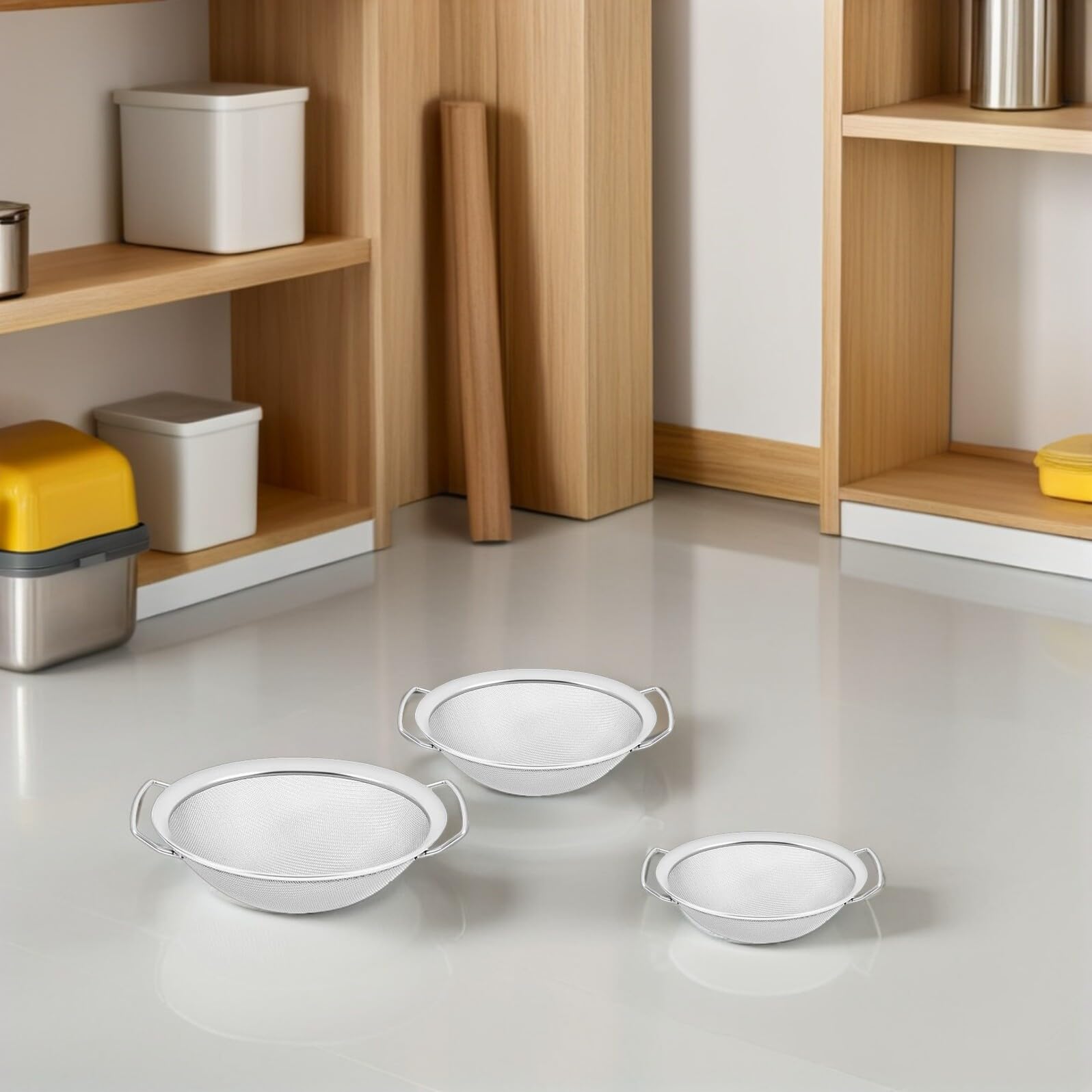 Yardenfun Filtro Vernice in Acciaio Inox 4 Pezzi, Set Strainer