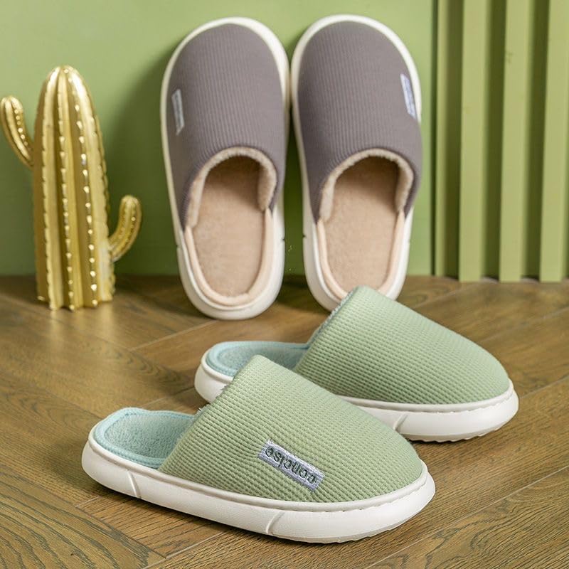Image of DRUNKEN Slippers For Women Winter Sandals Casual Flats Home Footwear Man Girls Sliders Flip Flops Chappals Ladies Clogs Sleeper Slides Stylish Ortho Soft