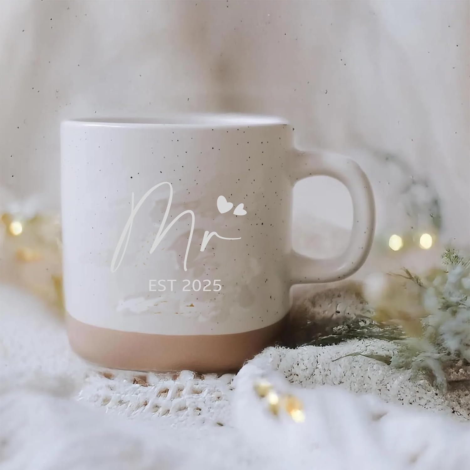 Mr and Mrs Coffee Mugs - Wedding Gifts for Bride and Groom - Gifts for Bridal Shower Engagement Wedding and Married Couples Anniversary - Ceramic Cups 15 Oz - Image 3