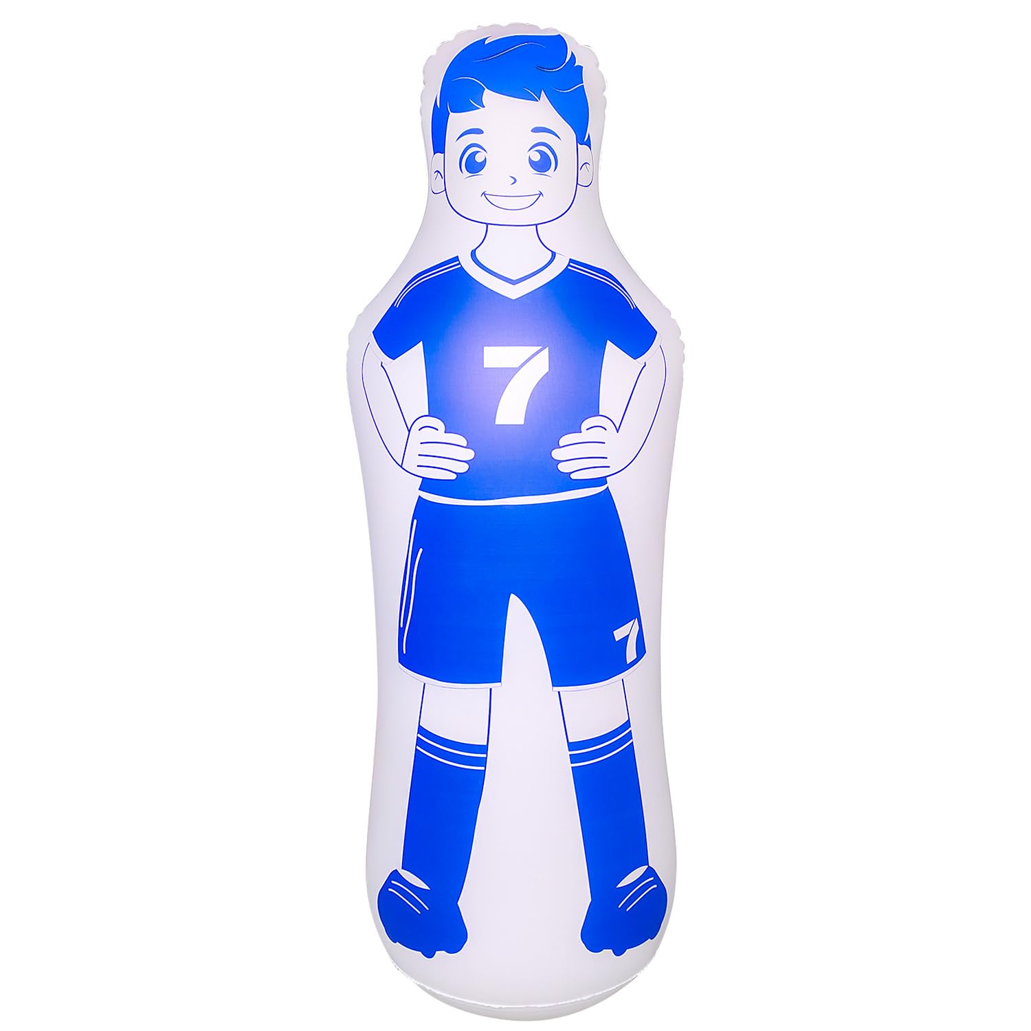 ZHUYNXIR 1 PC Inflatable Soccer Dummy, Soccer Training Equipment, Inflatable Dummy Goalkeepr Air Mannequin Free Kick Wall Goalkeeper Defender Training for Children Adults, Blue Dummy 48 Inch.