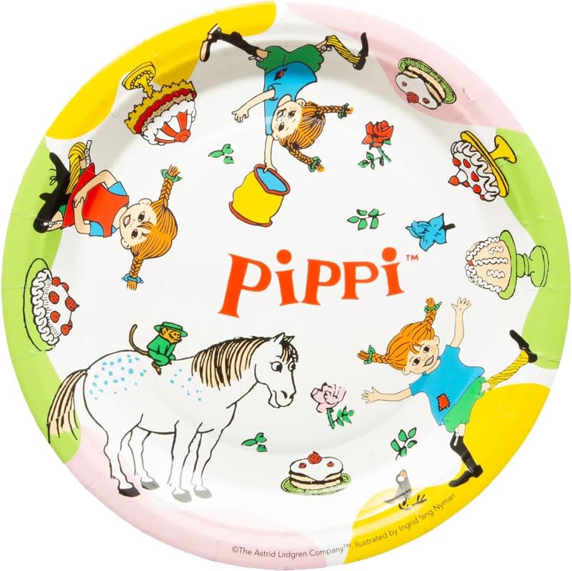 Hisab/Joker 8 Teller * PIPPI * zum Kindergeburtstag und Party |...