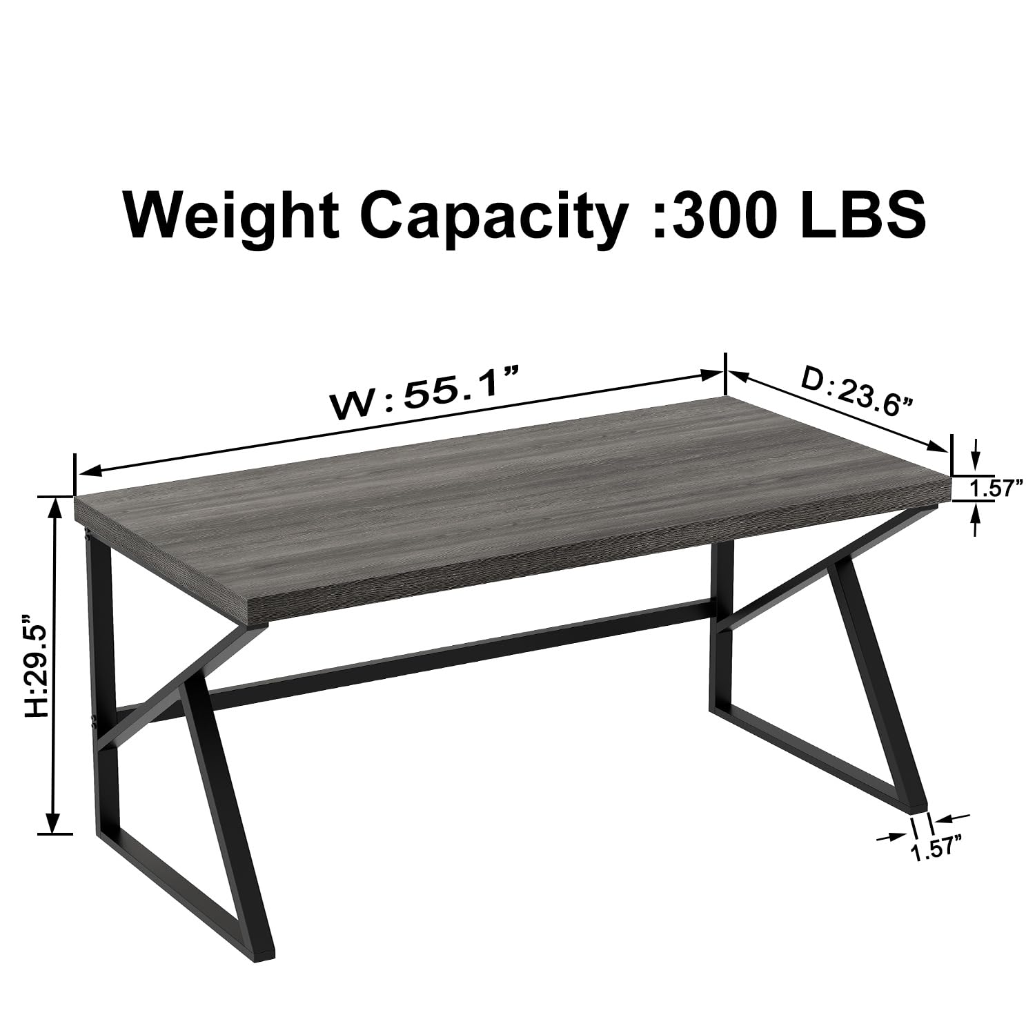 テーブル・机 kaho OLD OAK WORK DESK / EXPAND LEGS アイアン家具 PCデスク 机 机
