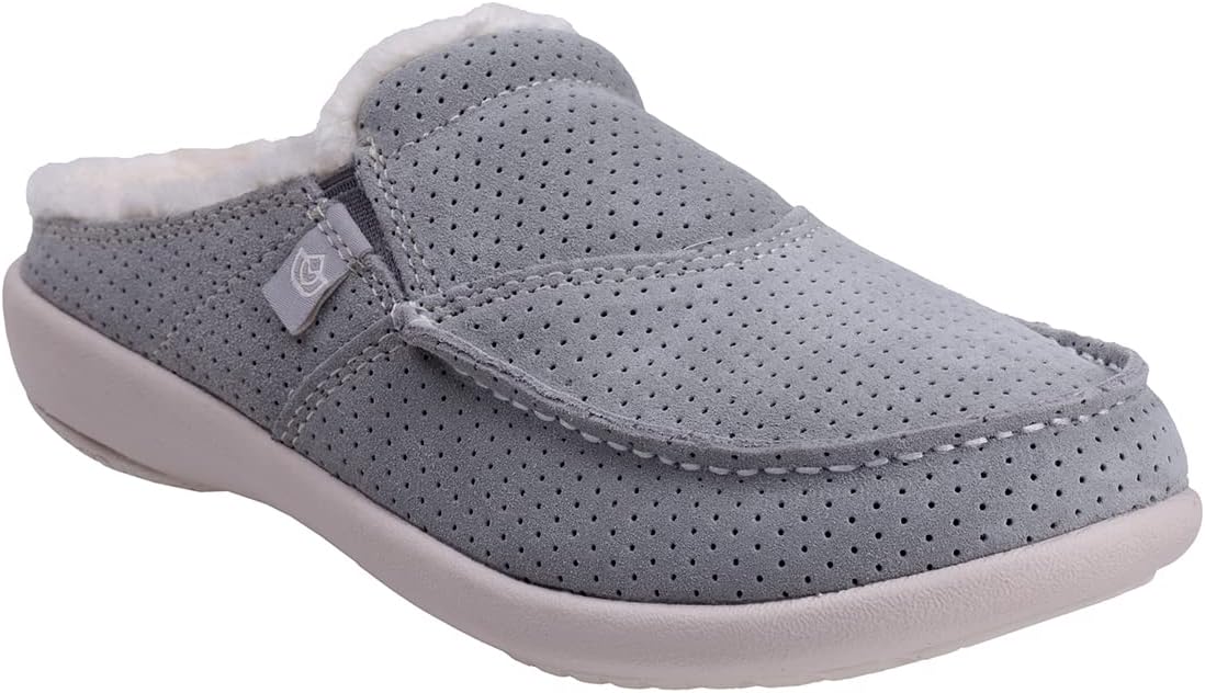 Spenco Women's Siesta Plush Slipper, Mirage Grey, 7.5