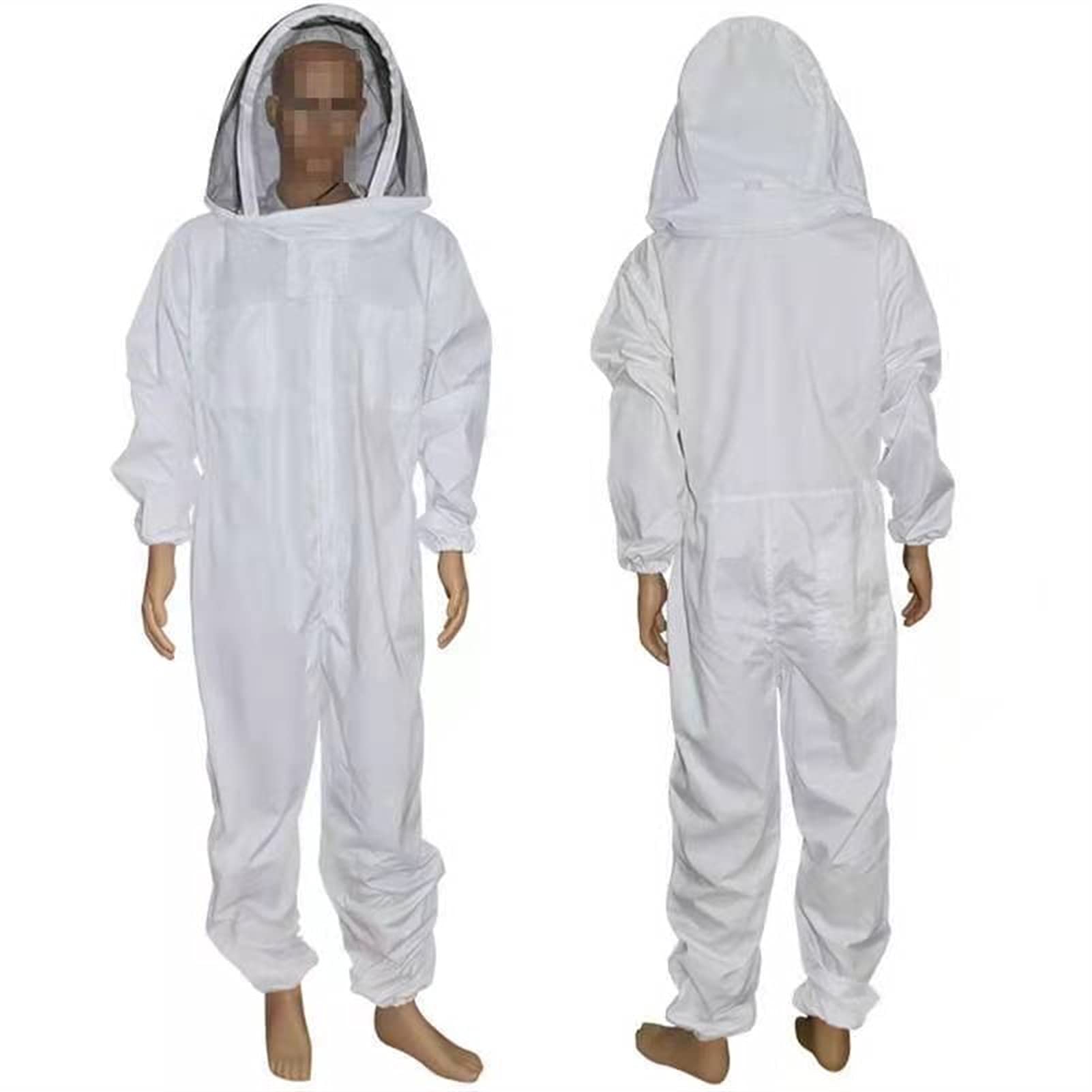 Vêtements d'apiculture. Combinaison d'apiculture de protection sûre pour l'apiculture Protection contre les morsures Tissu de sécurité Costume d'abeille 1 pièce (couleur : blanc, taille : XXL)