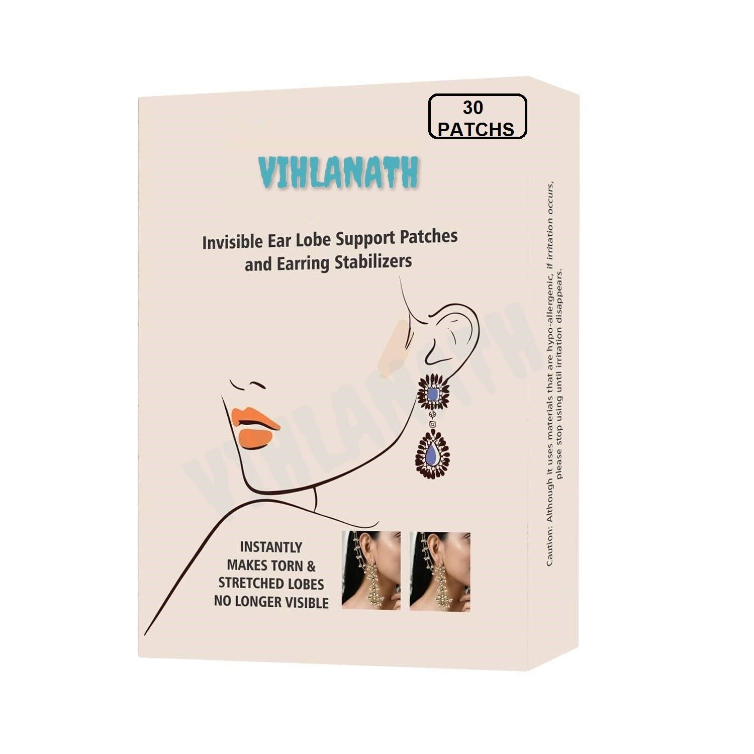 Invisible Ear Lobe Support for Earrings, Earlobe Tapes and Stickers, Earring Supporter for Heavy Earrings, Support Patches for Girls (Pack of 60) (B0DC6Y7QD2) Amazon Price History, Amazon Price Tracker