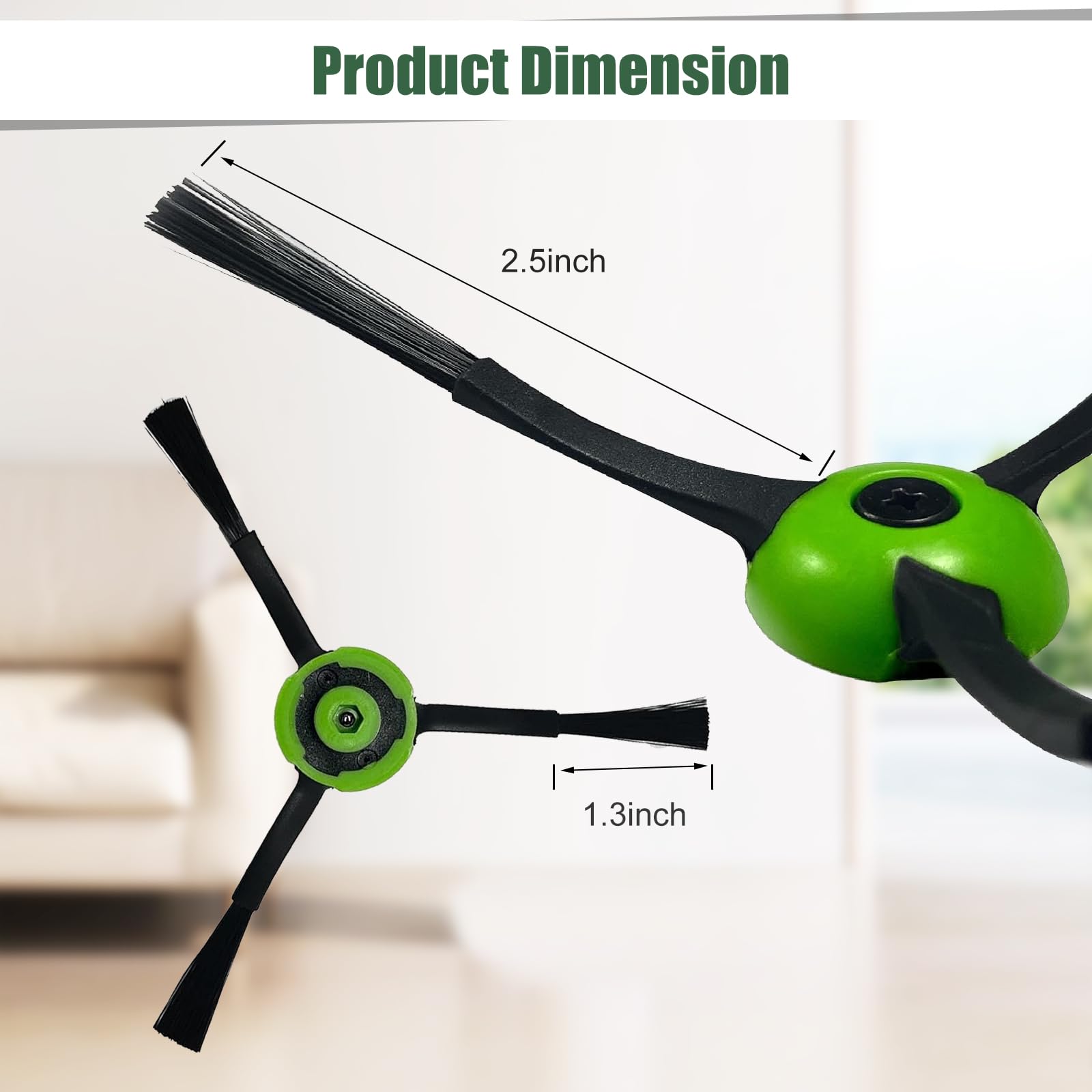 Replacement Side Brushes for iRobot Roomba i & j & e Series i1+/i2