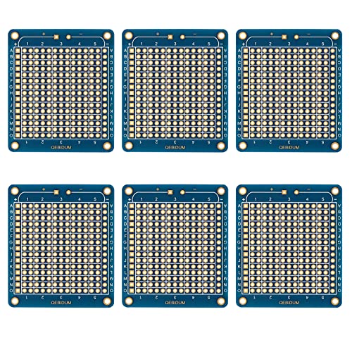 Lot de 6 mini planches d'expérimentation pour projets Arduino