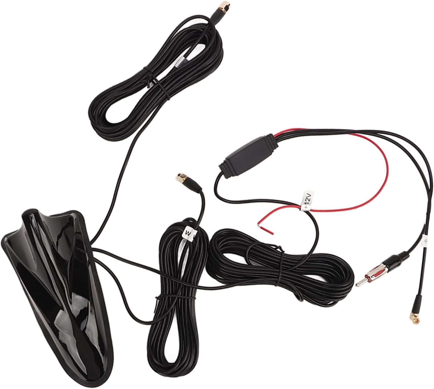Bediffer 12V Fin Antenna GPS DAB FM WIFI High Sensitivity 5m Cable Length Universal Radio Aerial Antenna, Automotive Decorations