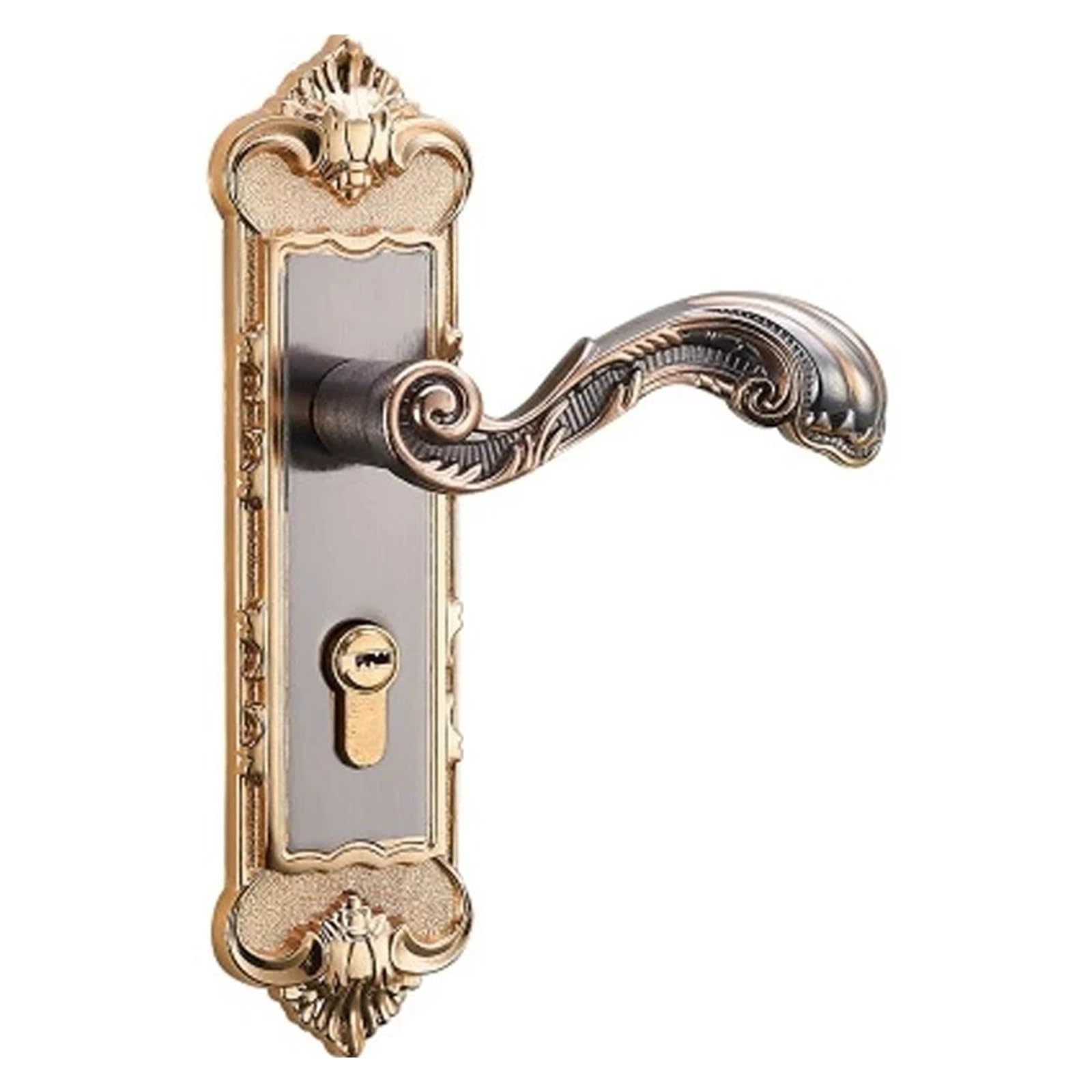 Serrure en alliage d'aluminium style européen antique pour une sécurité intérieure