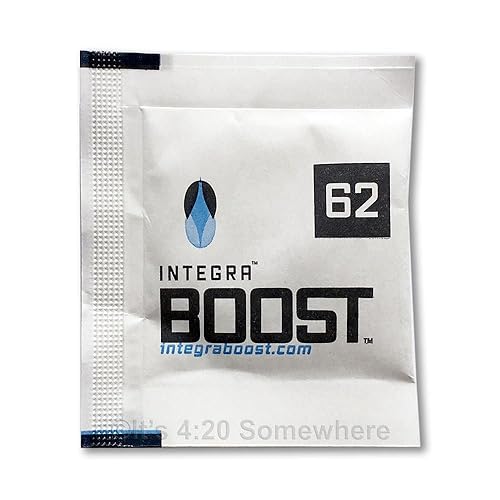 INTEGRA BOOST - Paquete de control de humedad de 2 vías, 62 % RH, 0.14 oz, 12 unidades