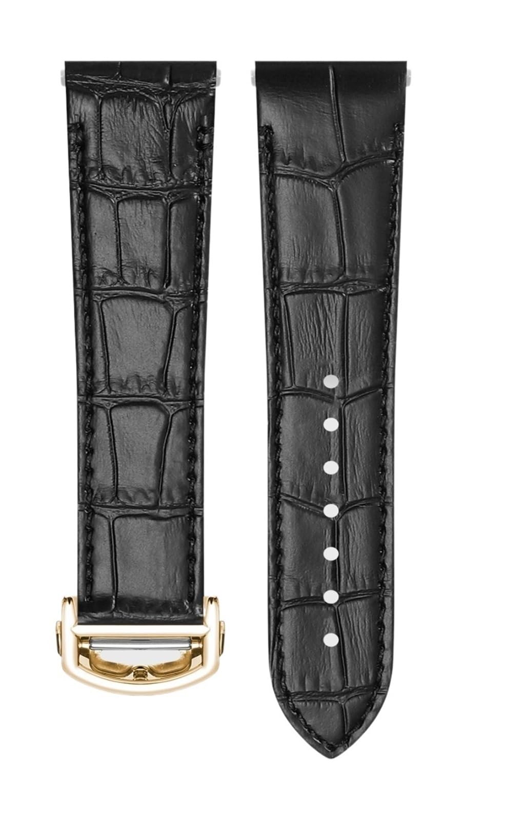 WSSA0010 Cinturino for orologio a sgancio rapido compatibile con Cartier WSSA0009 WSSA0029 Pelle motivo coccodrillo da uomo 21