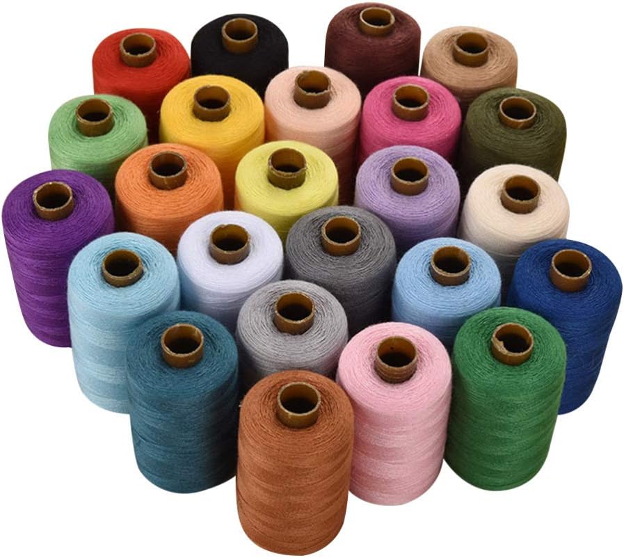 Milisten 24 Polyester Sewing Threads 1000 Yards Spools Sewing Kit for