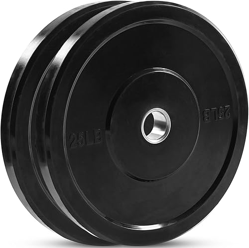 Miniatura 17 de JFIT Olympic 2 Inch Grip Plates and Bumper Plates for Barbell - Single Weights or Sets of 2 (Muliple Weights)