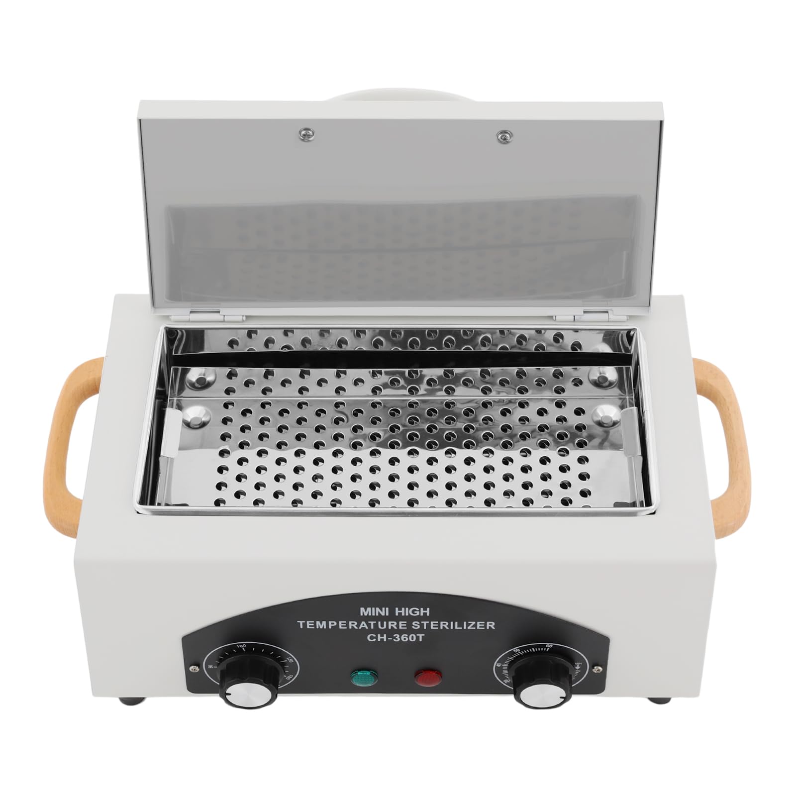 Sterilizzatore ad aria calda da 2 l, sterilizzatore per strumenti, 300 W, con timer da 0 a 60 minuti e 50 – 220 °C, disinfettante per forbici, pinzette e strumenti per manicure, salone di manicure