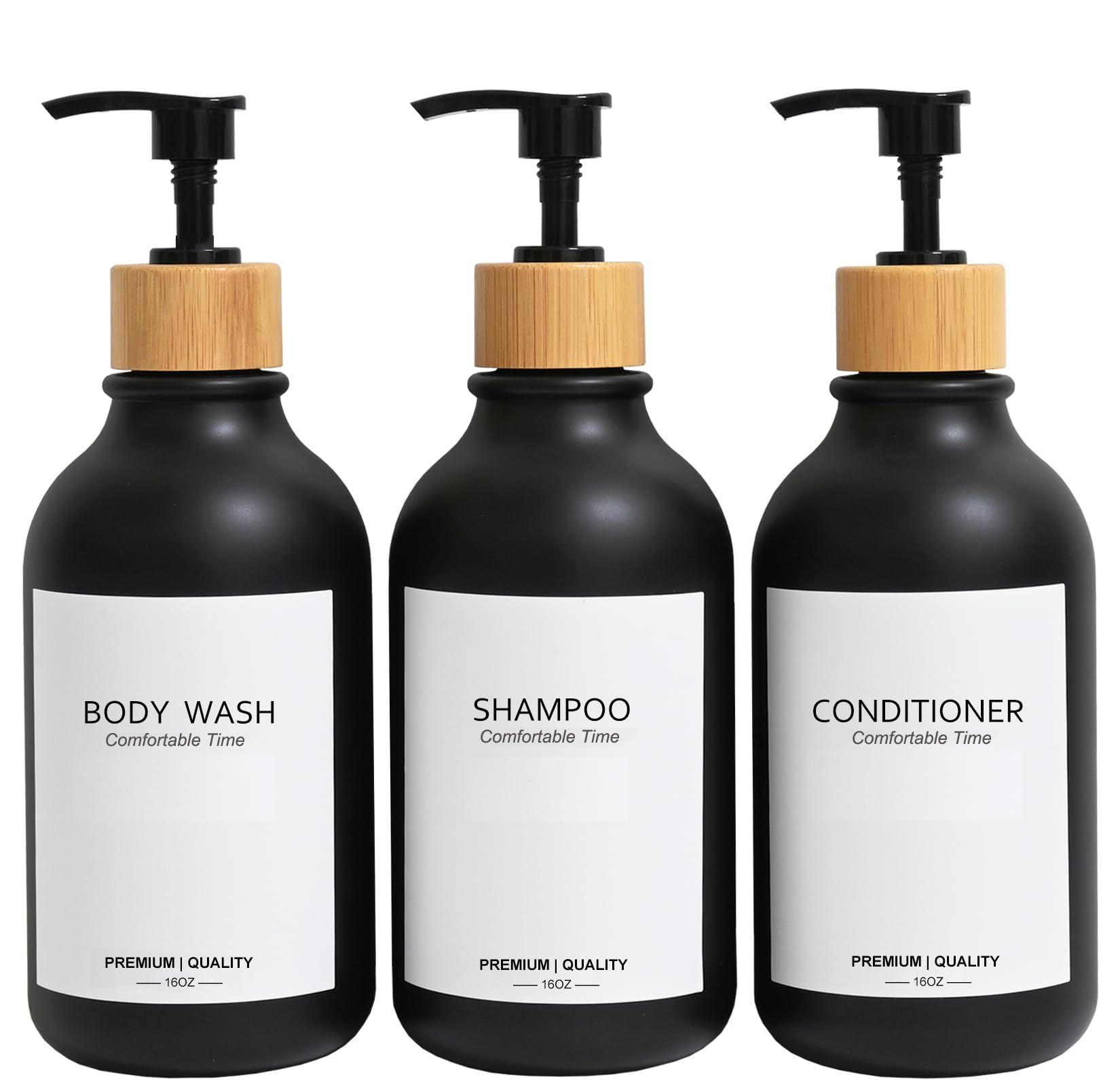 Amazon｜つや消し高耐久シャンプー&コンディショナーボトル 薬剤師