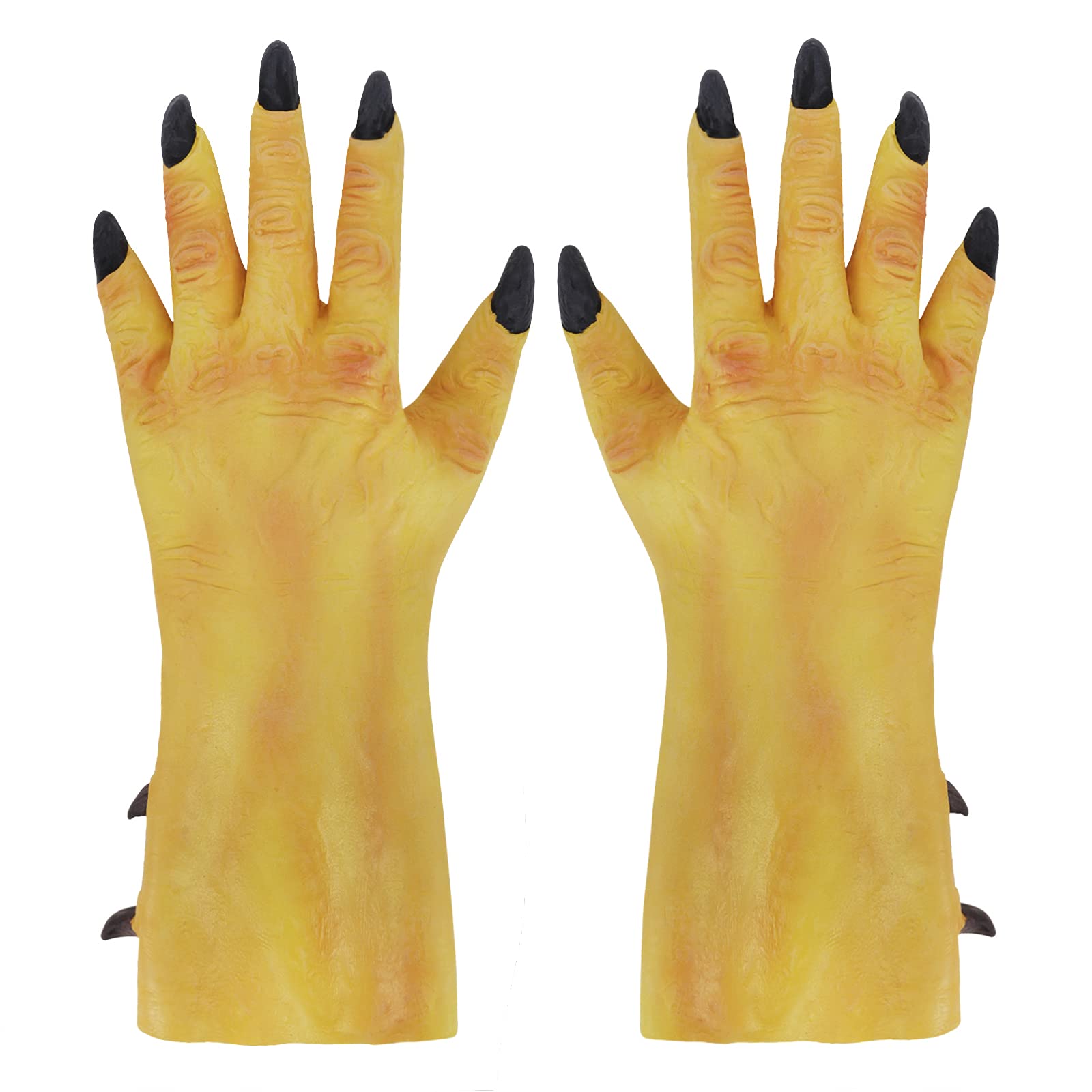 Halloween Werewolf Gloves For Men Women Horrific Demon Zombie Devil Beast Animal Gloves Latex Wolf Paws Claws Mittens Halloween Cosplay Hand Costume Prop