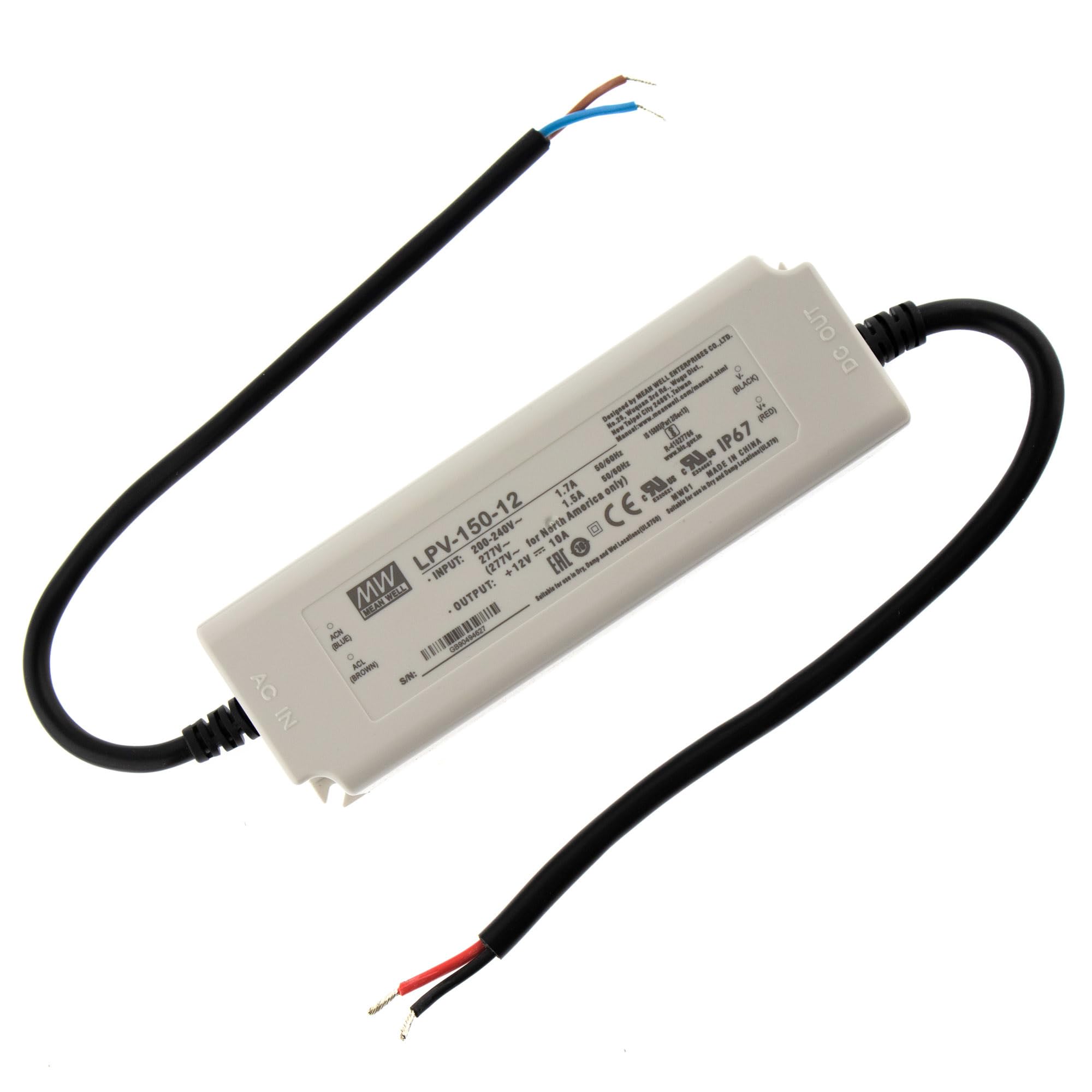 Mean Well LPV-150-12 - Conductor LED de voltaje constante