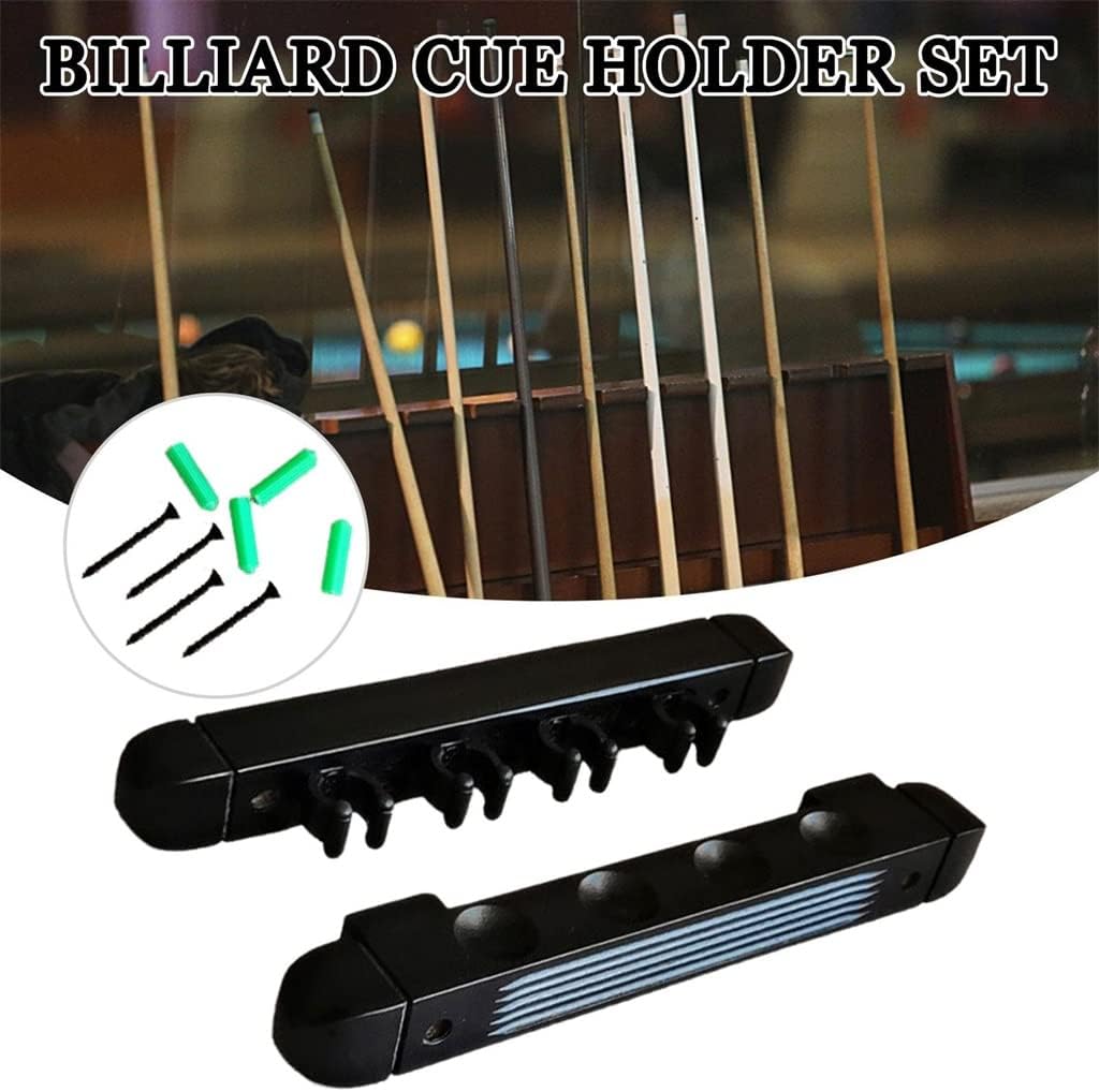 Billiards Pool Table Wall Mounted Professional Cue Accessories Rack Snooker 6 Wooden