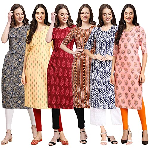 Image of Pinkmint Women's Crepe Floral Regular Kurta