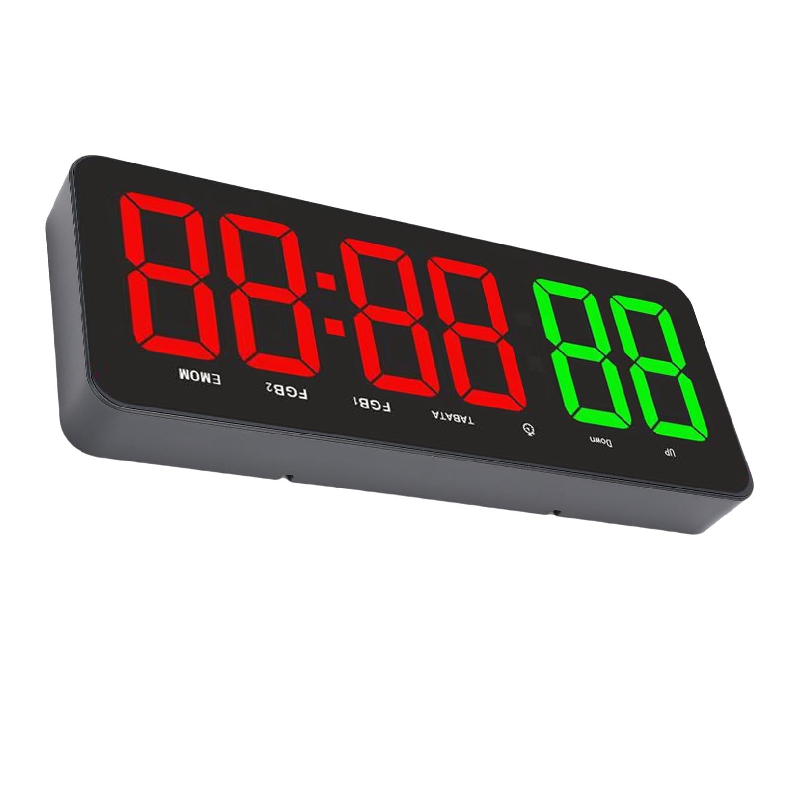 Temporizador de Gimnasio LED de 12,4 Pulgadas, Temporizador de Intervalo de Cuenta Regresiva para Entrenamiento Deportivo, Alimentación USB, Control Remoto, Ideal para Gimnasios, MMA,