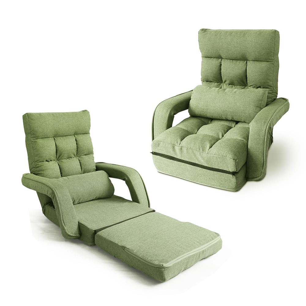 Amazon｜WEIMALL 座椅子 リクライニング 肘掛け付き 14段階 ハイバック