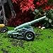 Lamnes Funny Garden Gnome Statue with Cannonball and Cannon Cart, Military Gnome Decorations for Outdoor Indoor Lawn Statue Patio Yard, Halloween Christmas Thanksgiving Gifts