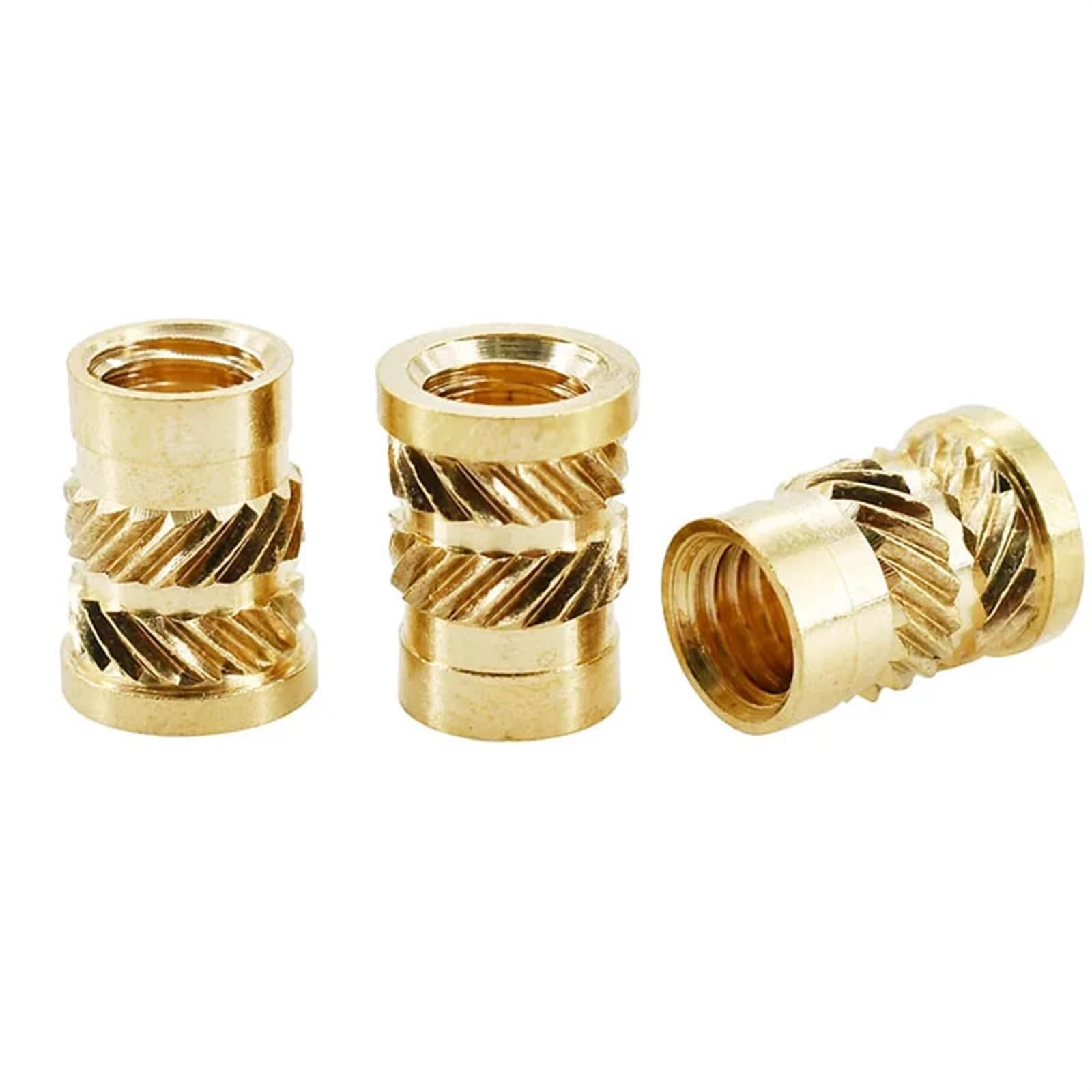 M2 M3 M4 M5 M6 M8 Ottone Hot Melt Inserto Flangiato Zigrinato Dado Filettatura Riscaldamento Formatura Inserto a Iniezione T-Nut Elettricità (Color : M5xL6.9xOD7.1, Size : 20Pcs)