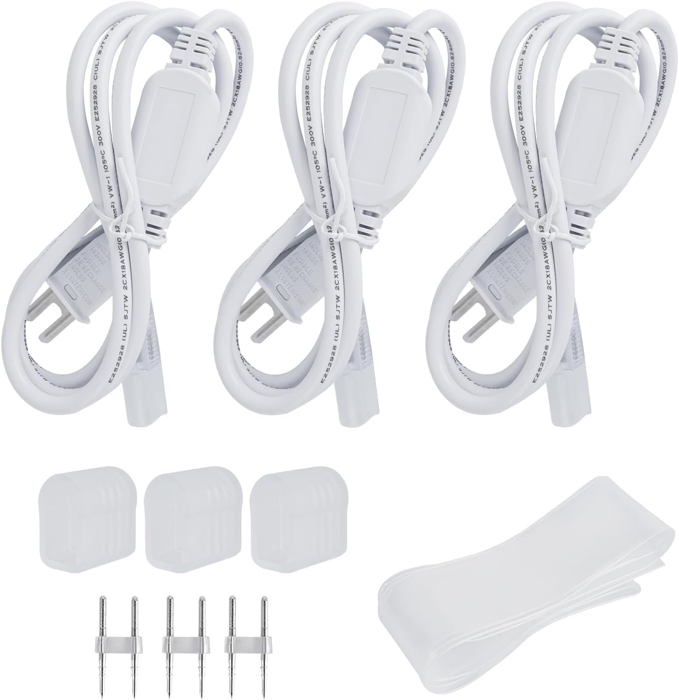 Shine Decor Bundle Products of Power Cord Pack with ECO LED Neon Rope Lights
