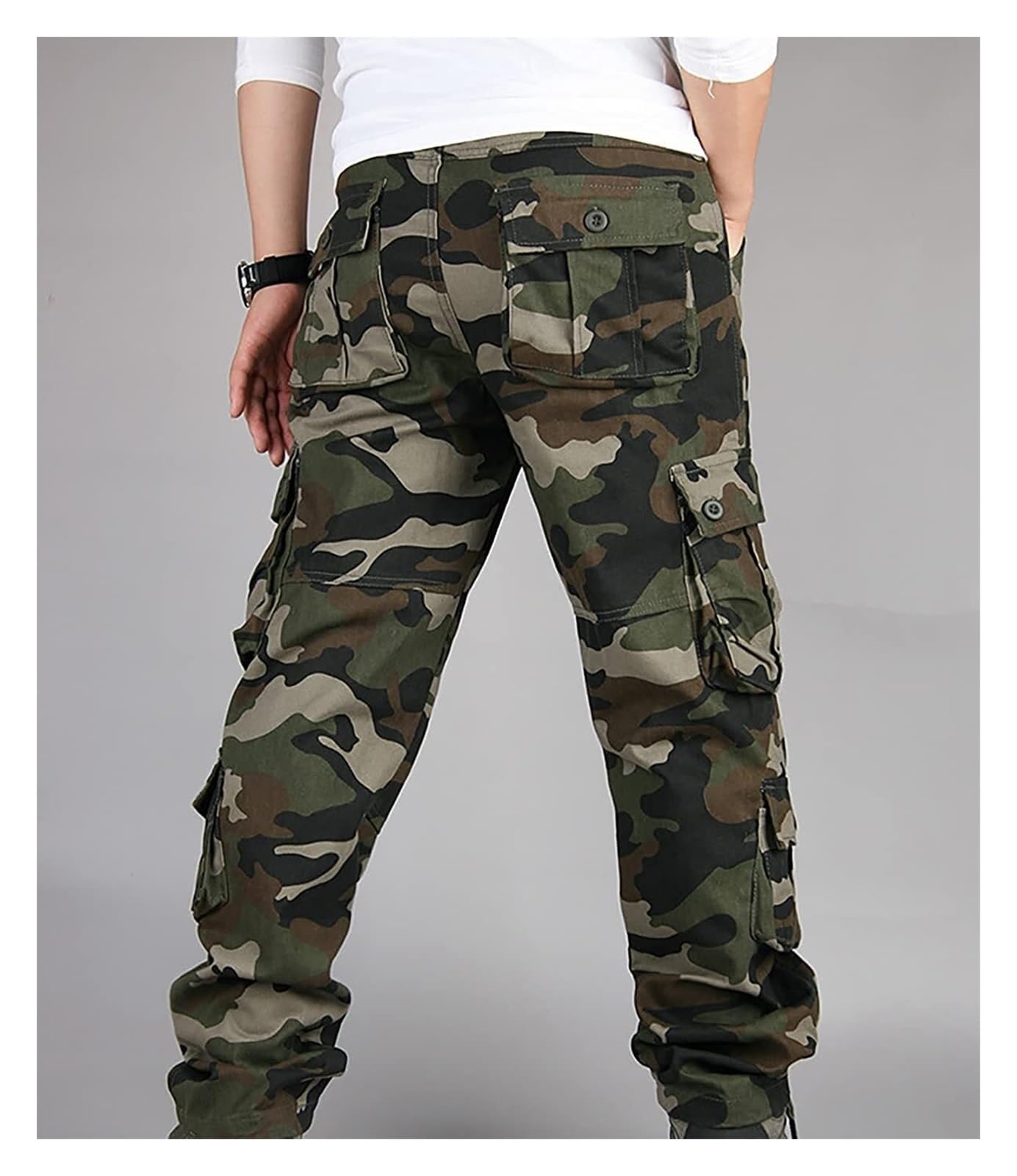 Spodnie taktyczne na co dzień dla mężczyzn outdoorowe spodnie cargo z wieloma kieszeniami, S-7XL, spodnie do biegania bawełniane spodnie dresowe - spodnie sportowe męskie joggery | chłopięce spodnie