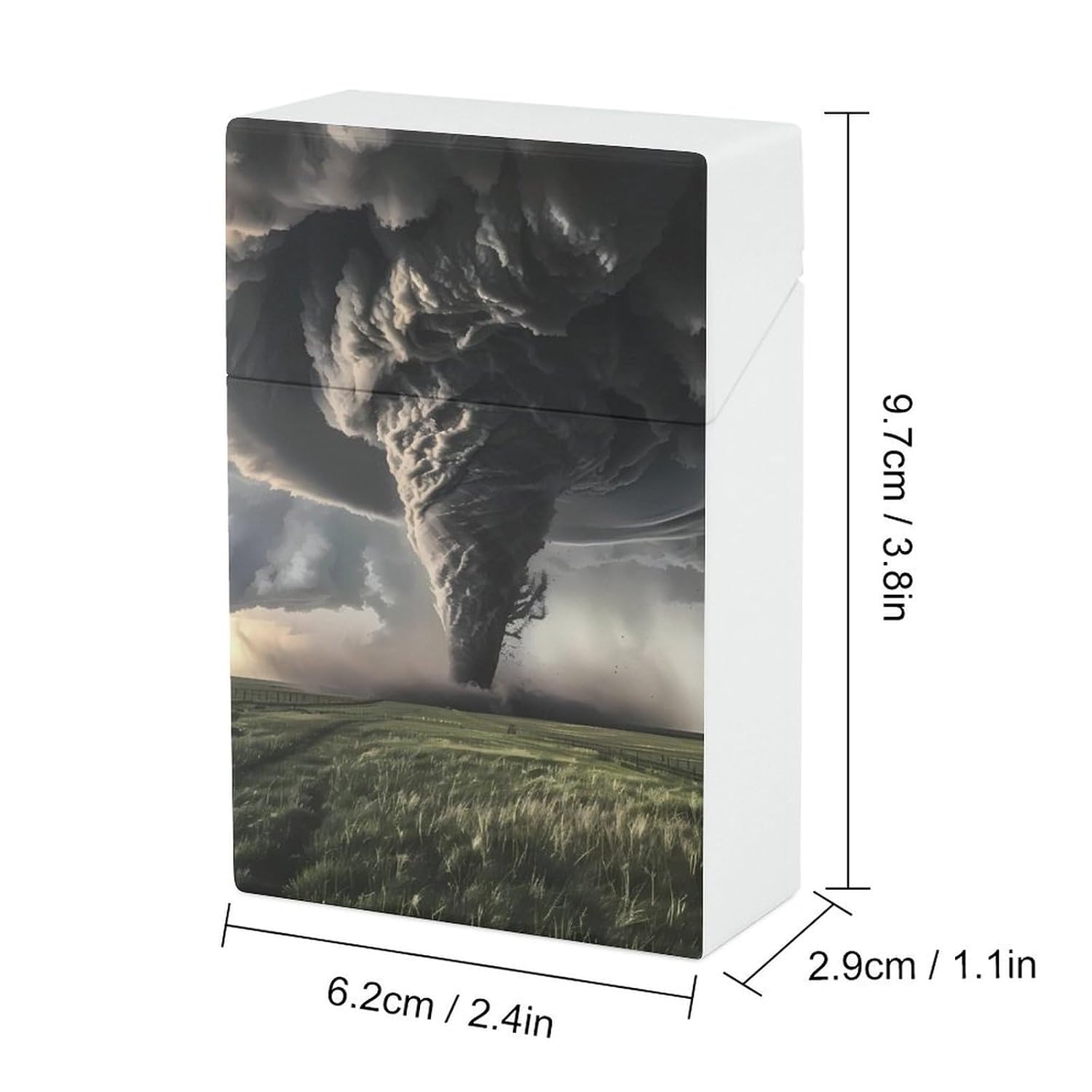 Powerful Tornado Cigarette Case Plastic Cigarettes Box Smoking Accessories for Men Women image 2
