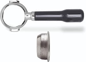 Bodemloze Portafilter, Bodemloze Portafilterset Espresso Bodemloze 58 Mm Portafilter Compatibel voor Espressomachine Compatibel (C2 Kunststof Zwart
