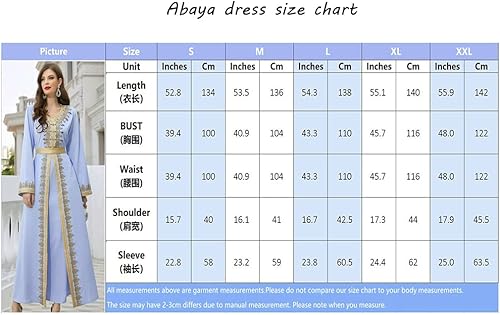 Miniatura 6 de PolyJolly - Vestido Abaya hecho a mano para mujer, Dubai Sadui, elegante, marroquí, caftán, colección de trajes de boda