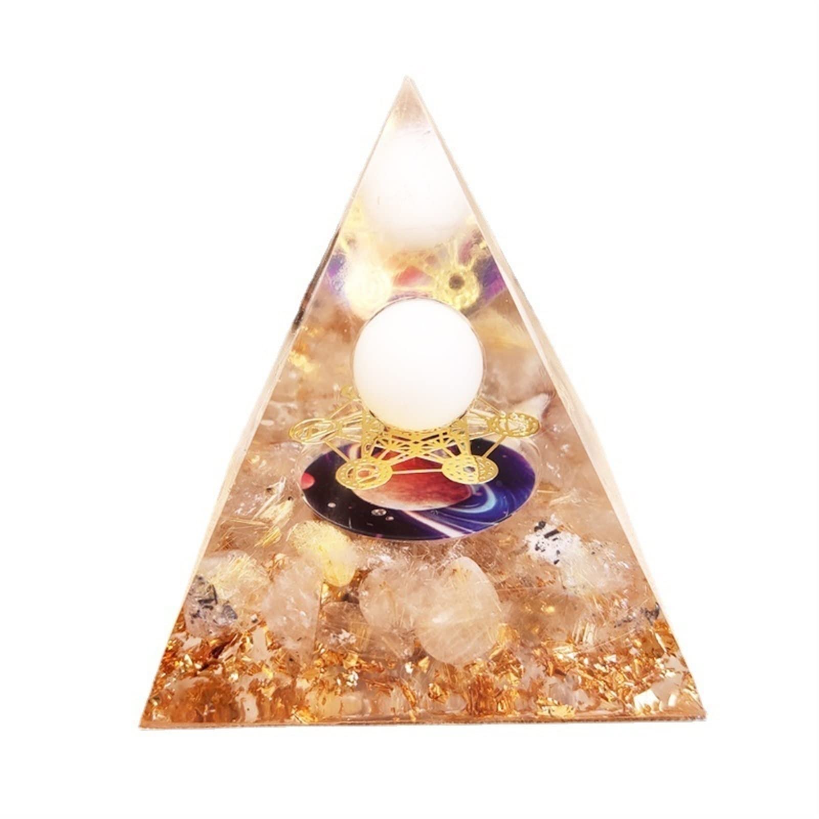 Pyramid Crystal Meditation Trinket Crystal Energy Orgone Energy for Home Decor Ornaments