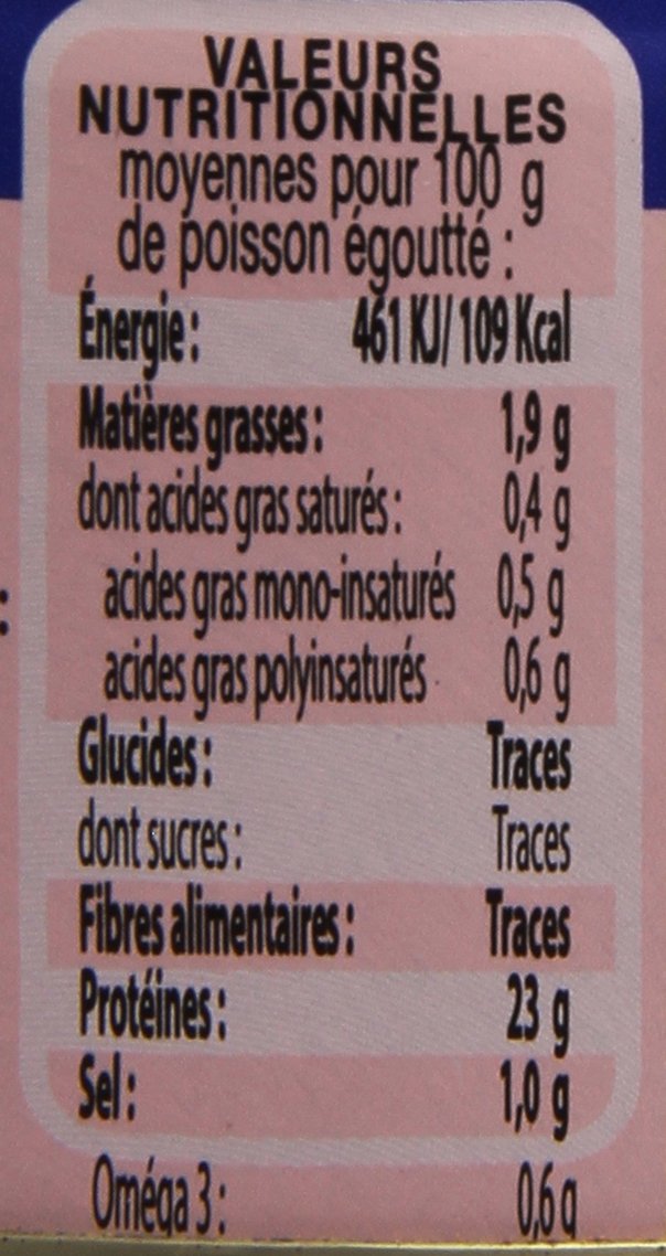 Connétable Saumon Sauvage au Naturel La Boîte de 160 G, 112 g Net Egoutté - Lot de 6
