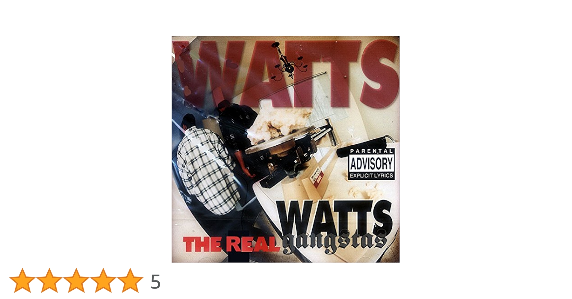 洋楽 G RAP!!WATTS GANGSTA/THE REAL Real by Watts Gangstas (CD, Jul-1995, Hood Rat Records) for