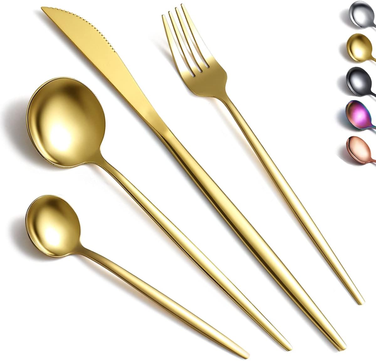835 Gold Cutlery Set 16 Pieces