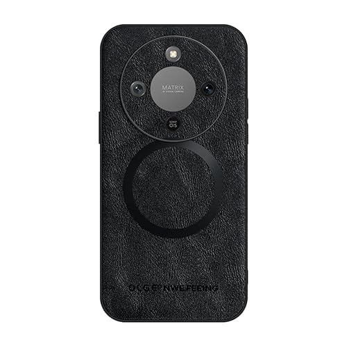 Pzwoxukhov Compatible with Honor X9D Case Cover,PU Leather，Shockproof Phone Case，Compatible with Honor X70 Case Black