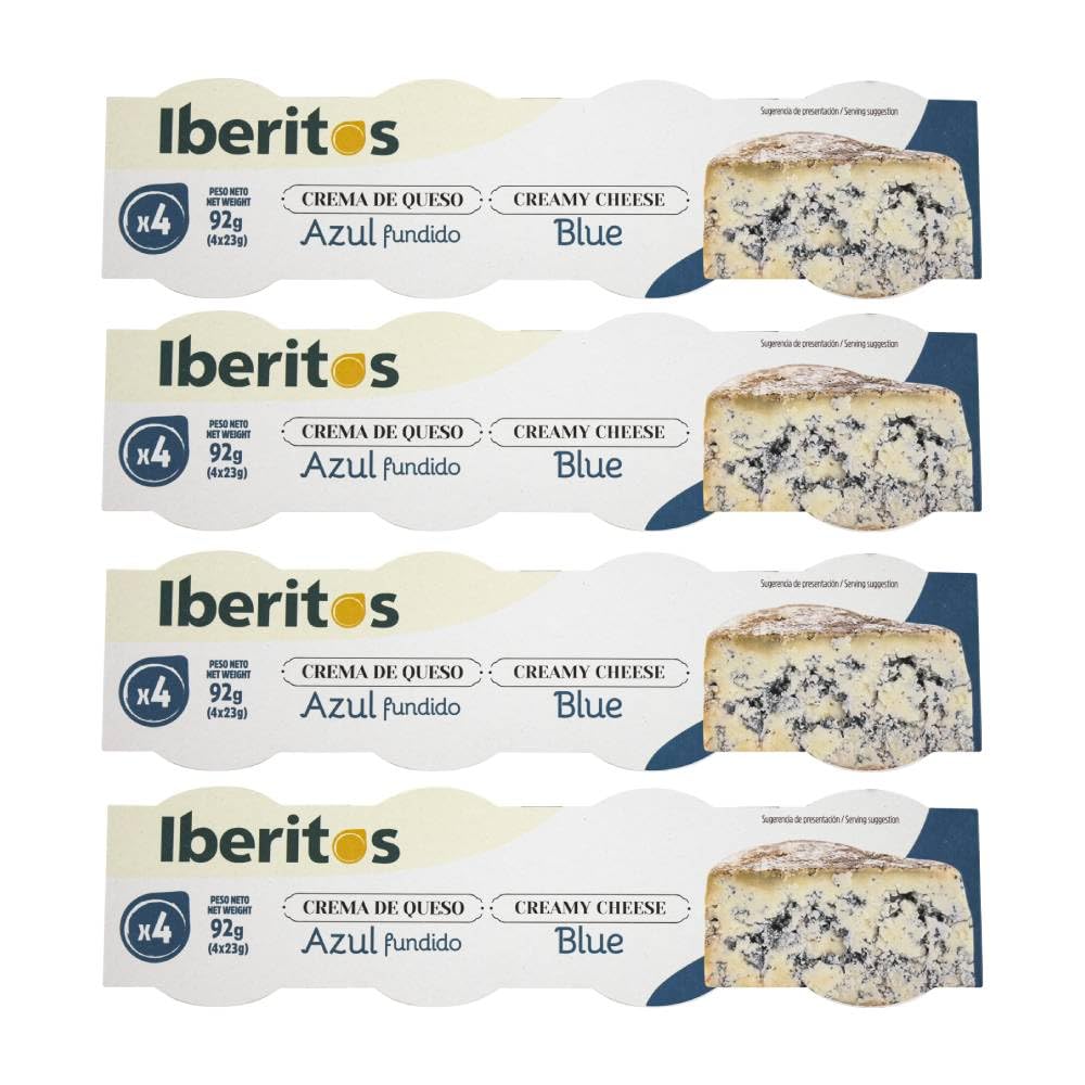 Crema de queso azul fundido Iberitos 4x23 g pack de 4