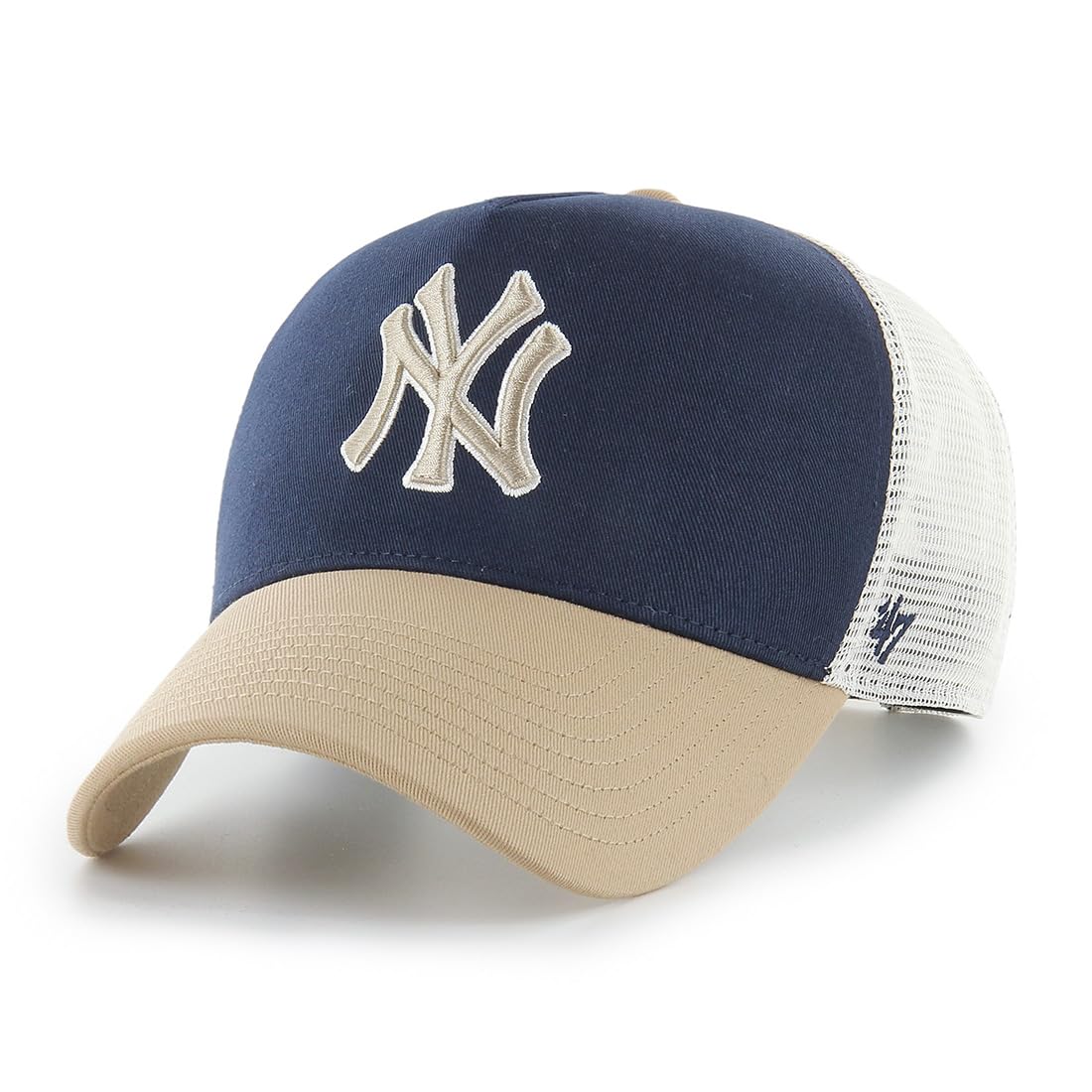 '47 Brand MLB New York Yankees Ballpark Mesh Offside Trucker Cap Navy/Beige