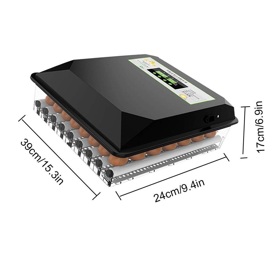 Tornio CNC, incubatore automatico, 36 uova Hatcher controllo della temperatura automatica tornitura/umidificazione per polli, anatre e uccelli