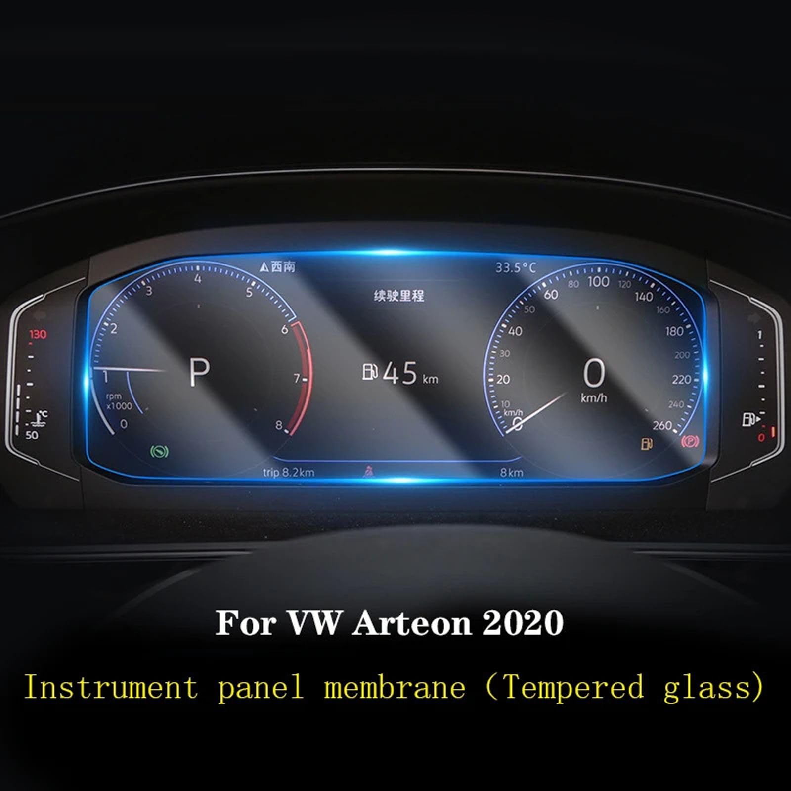 Pellicola Protettiva in Vetro temperato per Console Centrale per Auto, Pellicola Protettiva per VW Arteon 2020-2023