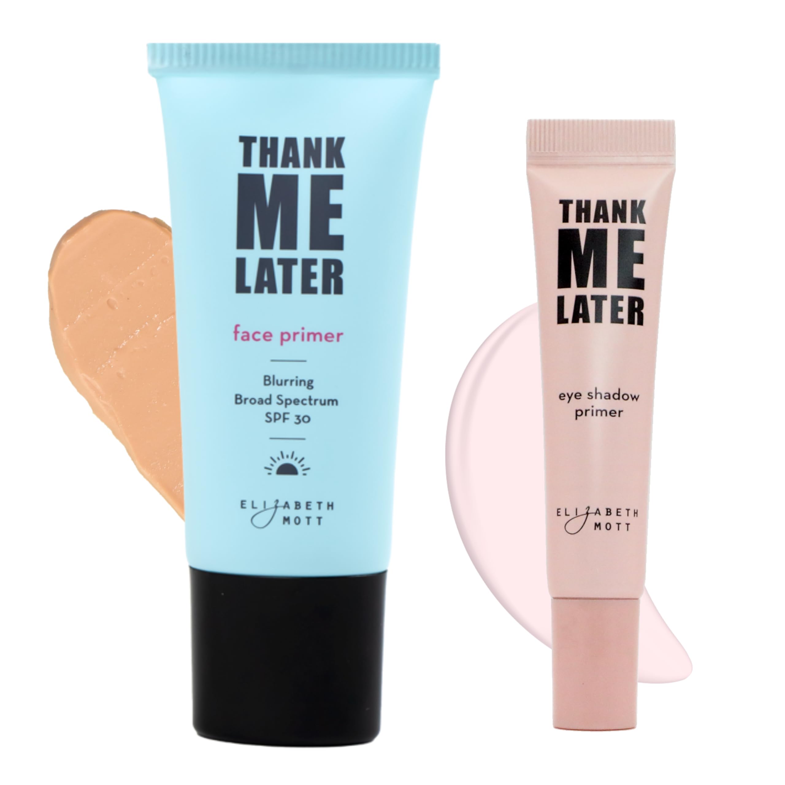 Elizabeth Mott | Thank Me Later Eye Primer and Blurring Face Primer with SPF30 Set | Cruelty-Free and Paraben-Free