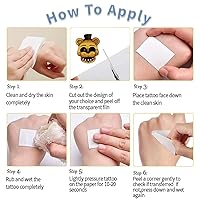 Vista 6 de Tatuaje temporal para niños, tatuajes temporales para niños, 24 calcomanías de tatuajes de películas de dibujos animados para niños, decoraciones