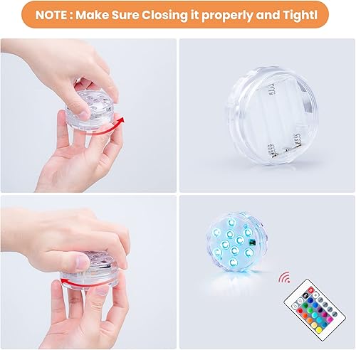 Miniatura 8 de Boat Lights Wireless Battery Operated, Waterproof Marine Led Light for Deck Courtesy Interior Lights, Fishing Kayak Duck Jon Bass Boat, RGB Multi